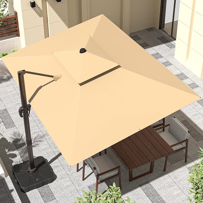 9' X 12' Cantilever Outdoor Patio Umbrellas by ORYNTREX