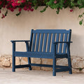 Ciokea 49" Heavy Duty Outdoor Bench, HDPE Weatherproof Porch Benches, Durable by CIOKEA