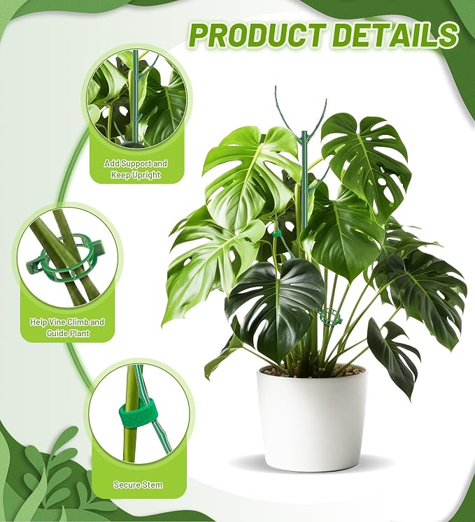 Plant Support Stakes, 1 Roll Tie - Image 4