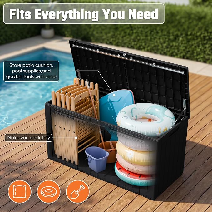 Greesum 110 Gallon Outdoor Storage Box - Image 3