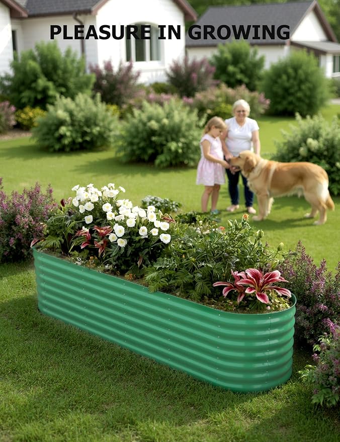 8x2x1.5 ft Galvanized Raised Garden Bed - Image 7