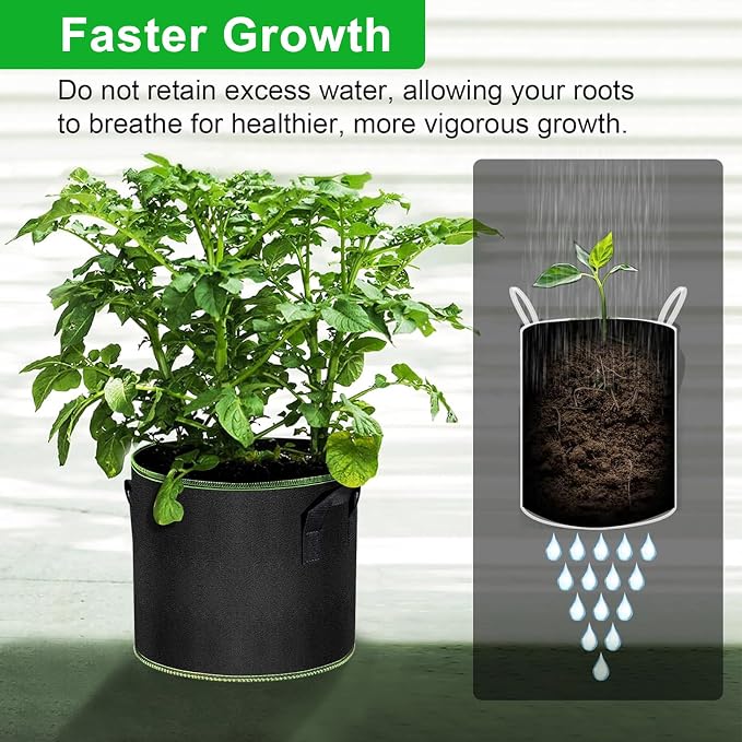 5 Gallon Grow Bags 12 Pack - Image 3