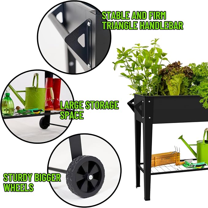 Elevate 32" Tall Raised Garden Bed Outdoor - Image 5