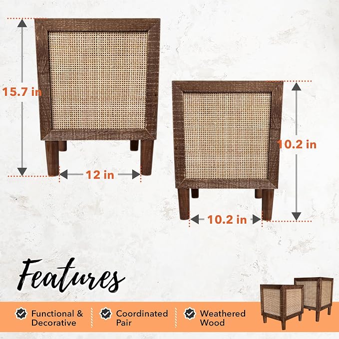 Autumn Alley Rustic Boho Large Indoor Planter - Image 4