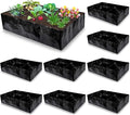 Woanger 8 Pcs 35 Gallon Fabric Raised Garden Bed Garden Bags to Grow Vegetables by Woanger