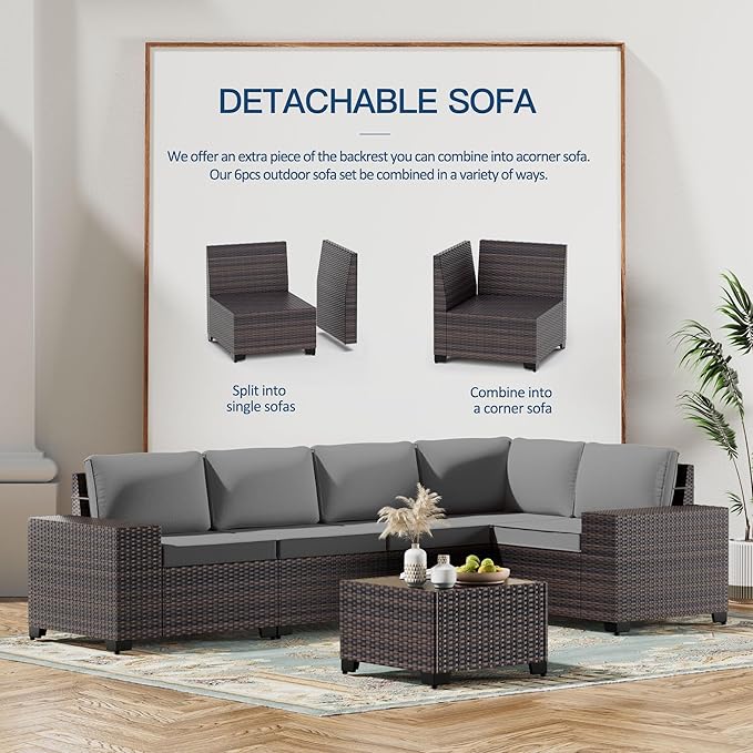 Kullavik 13 Pieces Outdoor Patio Furniture Set - Image 3