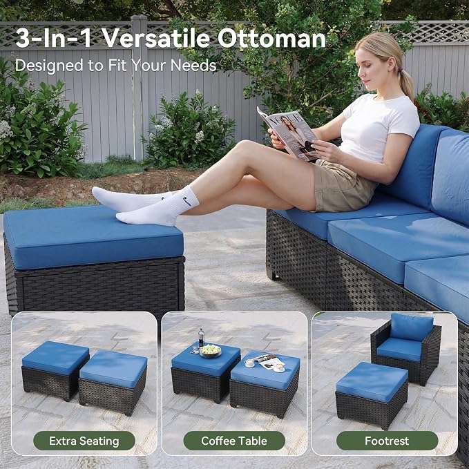 Aoxun 4 Piece Patio Furniture Set - Image 5