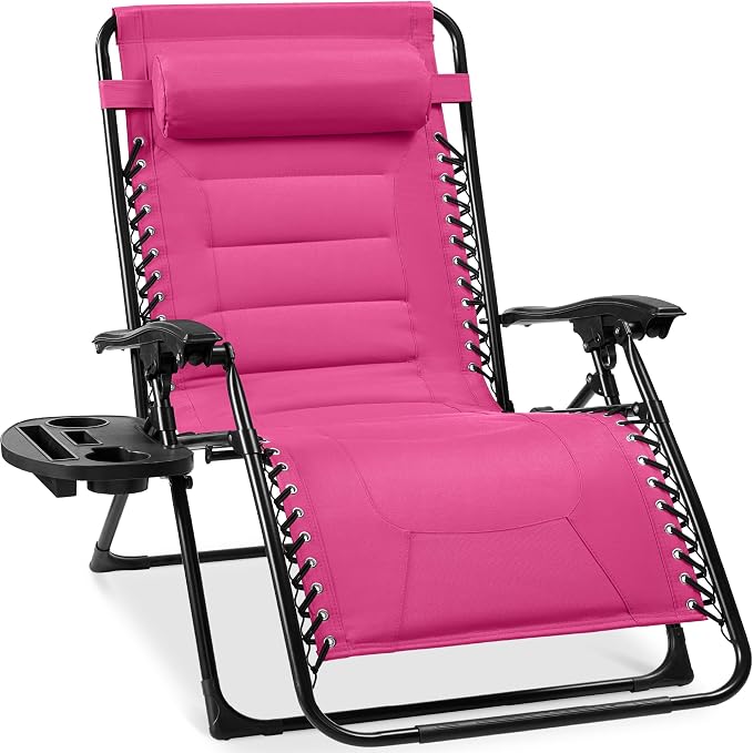 Best Choice Products Oversized Padded Zero Gravity Chair, Folding Outdoor Patio by BestChoiceProducts