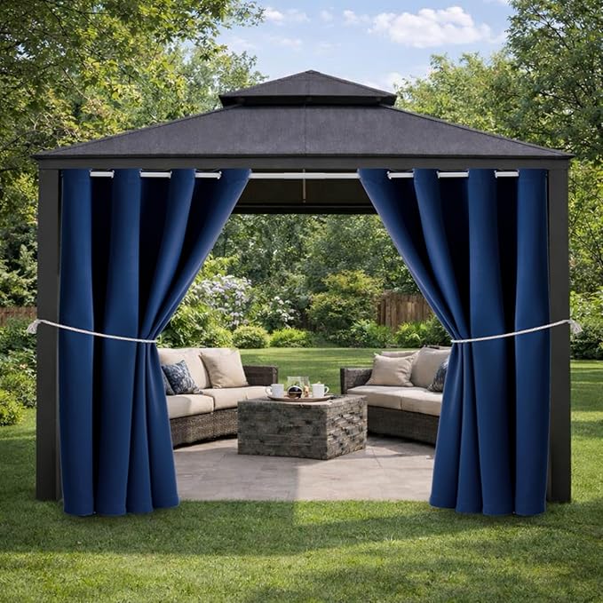 Outdoor Indoor Curtains W52 x L72 by DivaenCamino