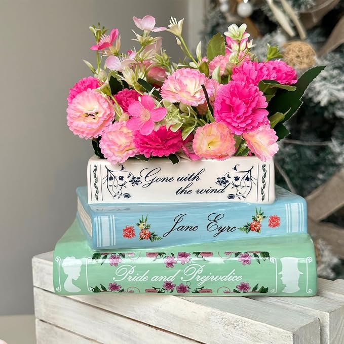 Small Book-Shaped Decorative Planter - Image 6