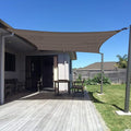 SUNNY GUARD Custom Size 7'x18' Rectangle Brown UV Block Sunshade by SUNNYGUARD