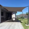 SUNNY GUARD Custom Size 5'x9' Brown Sun Shade Sail Rectangle UV Block Shade by SUNNYGUARD