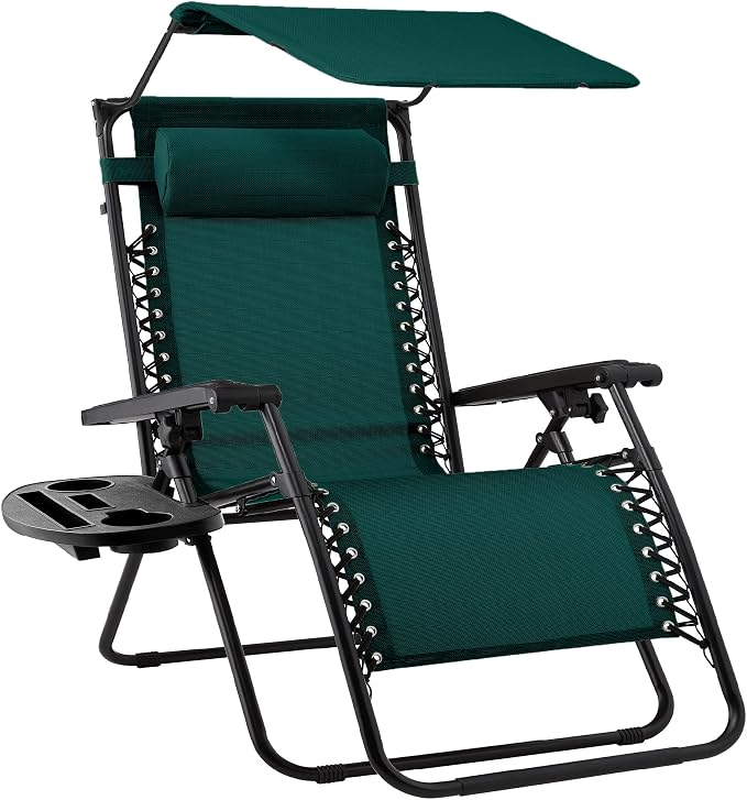 Best Choice Products Folding Zero Gravity Outdoor Recliner Patio Lounge Chair by BestChoiceProducts
