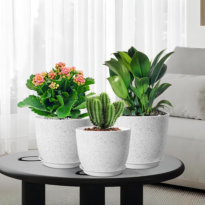 10/9/8 inch Medium Plant Pots, Flower Pots - Image 7