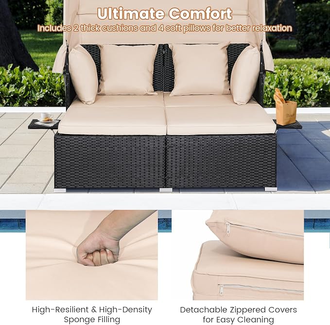 RELAX4LIFE Patio Outdoor Daybed - Image 5