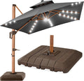 Best Choice Products 10ft Square Cantilever Patio Umbrella w/Base Included by BestChoiceProducts