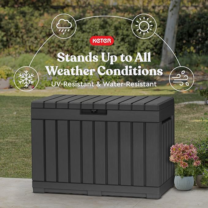 Keter Kentwood 50 Gallon Resin Deck Box - Image 5