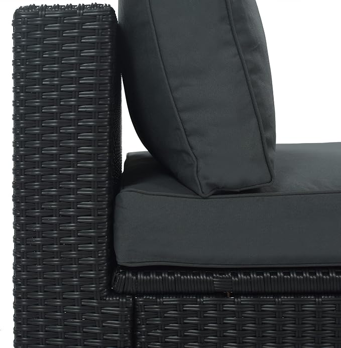 Merax 7-Piece Outdoor Wicker Sectional Sofa Set, Modular Rattan Conversation Set - Image 11