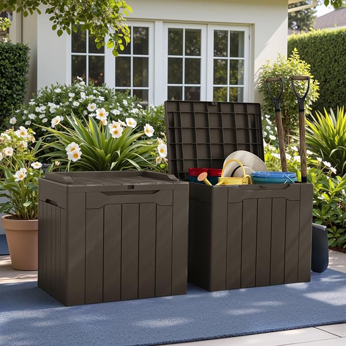 Greesum 31 Gallon Deck Box for Outside, All Weather Outdoor Storage Boxes for - Image 3