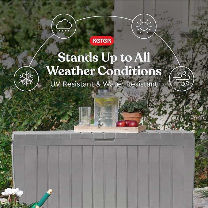 Keter Marvel Plus 71 Gallon Resin Outdoor Storage Box - Image 3