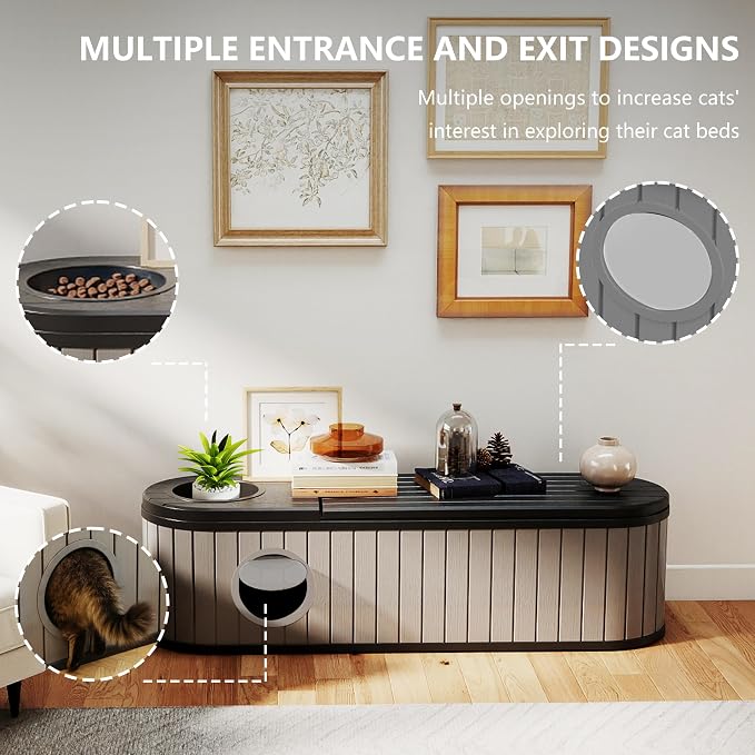 DRATO Outdoor Storage Box, Resin Deck Storage Box Waterproof Patio Storage Box - Image 5