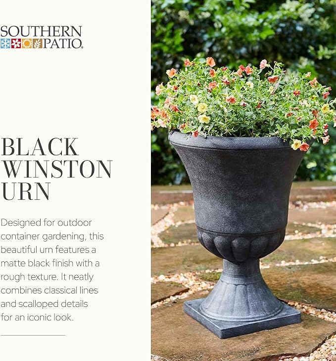 Southern Patio Winston Plant Urn, Garden Planter Urn - Image 2