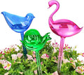 NiHome Spike Self-Watering Bulb 3PCS 10" Iridescent Pearl Hand-Blown Glass by NiHome