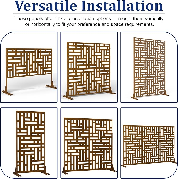 Outdoor Privacy Screen, Freestanding Privacy Fence Panels - Image 4