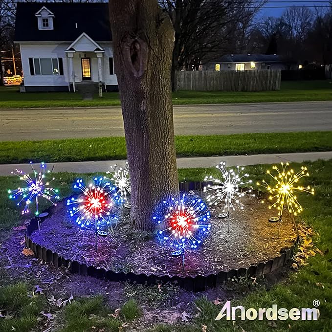 Anordsem Solar Garden Lights Outdoor: Bendable Copper Wire - Image 7