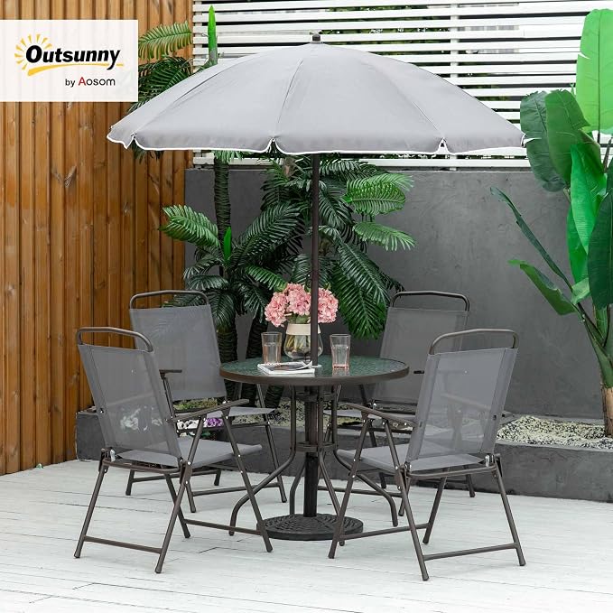 Outsunny 6 Piece Patio Dining Set - Image 2