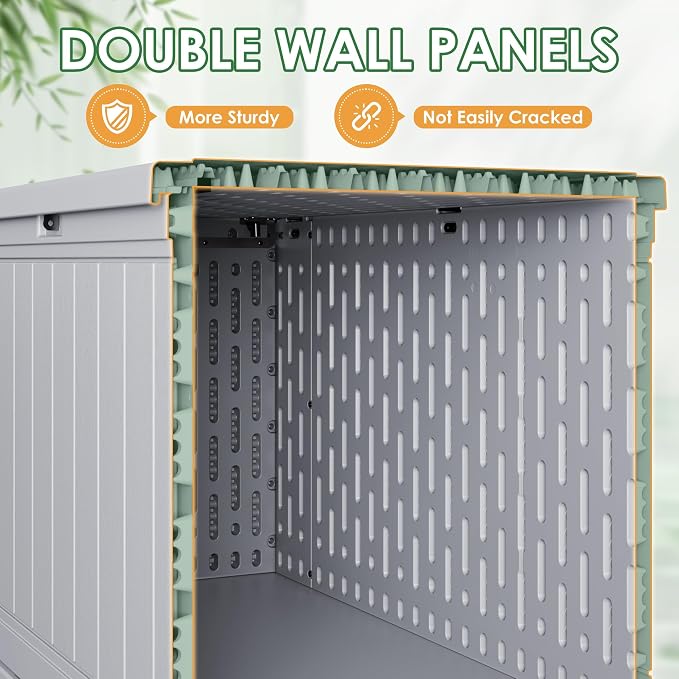 Devoko 260 Gallon Double-Wall Deck Box - Image 4