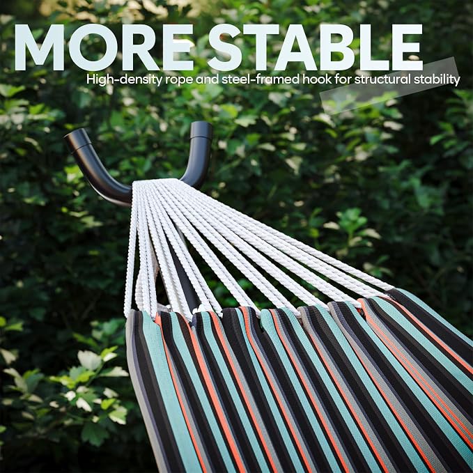 Hammock with Stand for Outside, 600lbs Portable Hammock with Carrying Bag for - Image 5