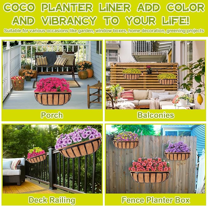 Riare 2 Pack 30 Inch Trough Coco Coir Liners - Image 7
