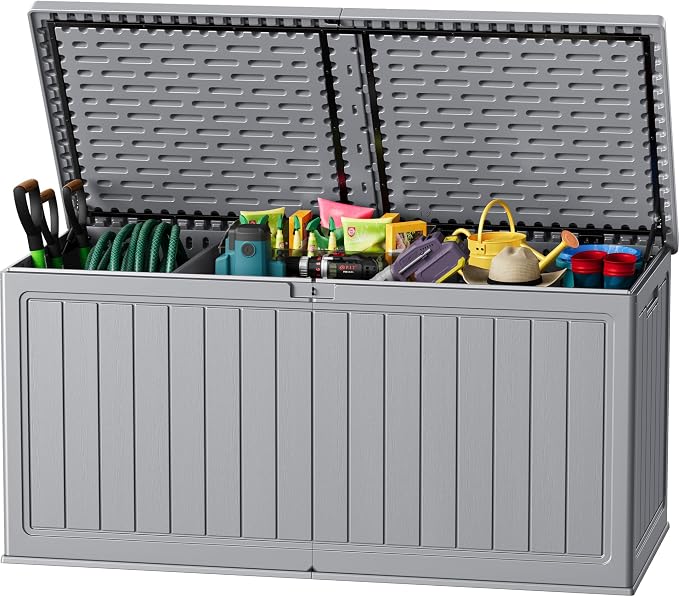 JUMMICO 270 Gallon Outdoor Storage Deck Box by JUMMICO