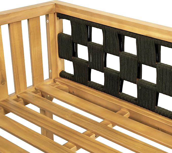 Christopher Knight Home Rosie Acacia Wood Outdoor Daybed Sofa - Image 14