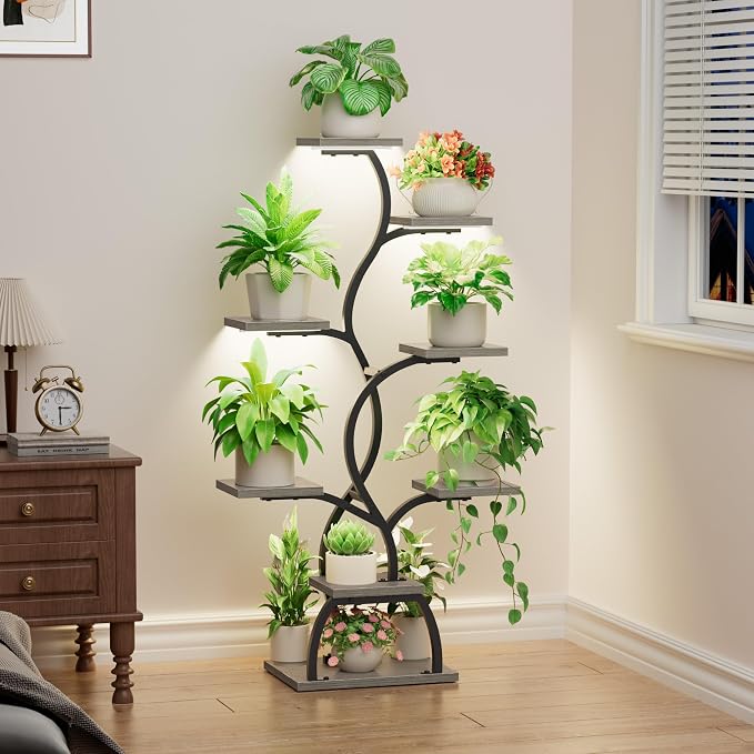 Plant Stand Indoor with Grow Light - Image 8