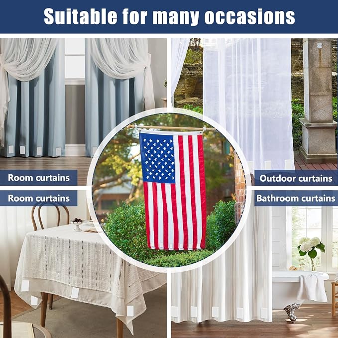 36pcs Outdoor Curtain Weights, Plastic Wrapped Magnetic Drapery Weights - Image 7