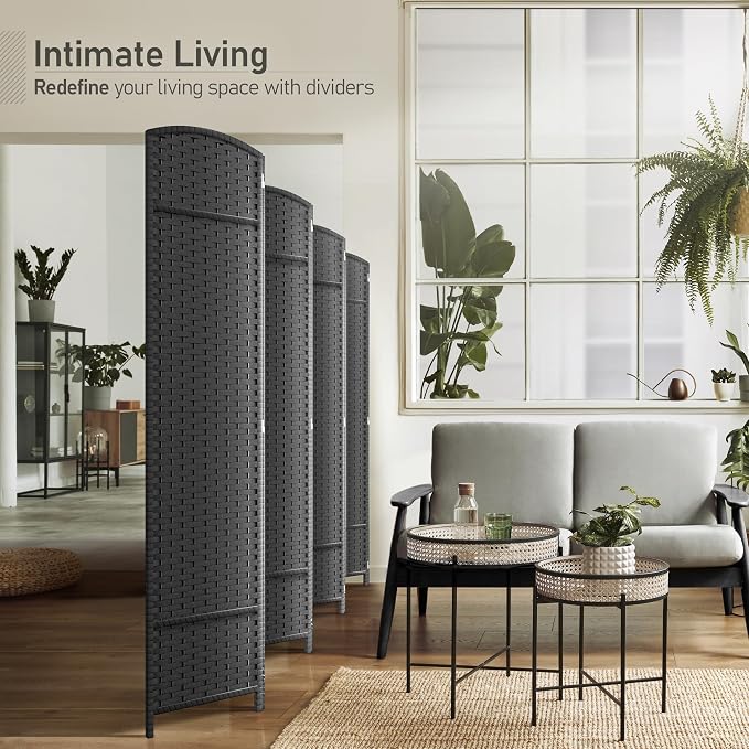 Sorbus 8 Panel Room Divider 6 ft. Tall - Image 2