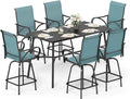 Sophia & William Outdoor Bar Set, Patio Bar Table and Chairs Set, Bar Height by SophiaWilliam
