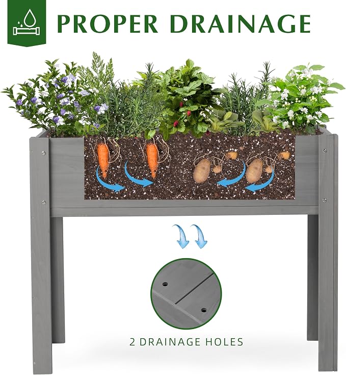 SoliWood Set of 2 Raised Garden Bed - Image 5
