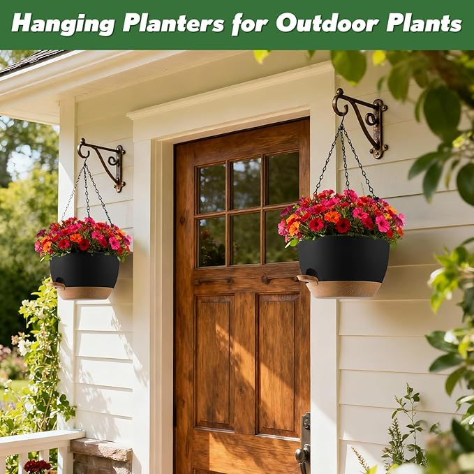 3-Piece Set of 10-Inch Hanging Planters - Image 5
