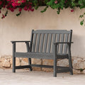 Ciokea 49" Heavy Duty Outdoor Bench, HDPE Weatherproof Porch Benches, Durable by CIOKEA
