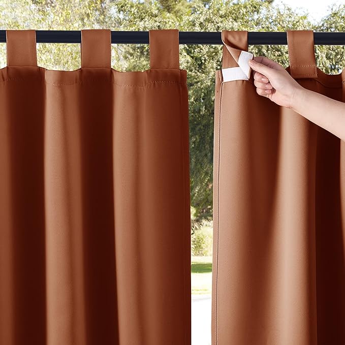 NICETOWN 2 Panels Porch Curtainss Outdoor Waterproof by NICETOWN