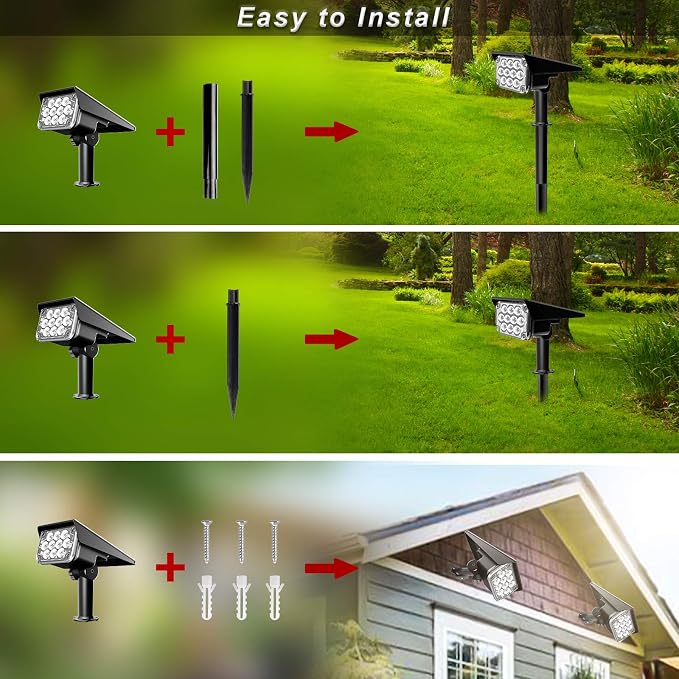 Green Solar Spot Lights Outdoor, St. Patrick's Day Decor Lights - Image 5
