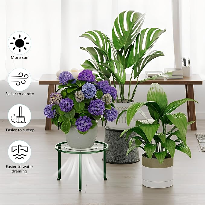 5 Pack Metal Pot Rack Stand, Patented Plant Stand - Image 4