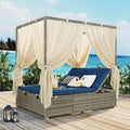 Wicker Metal Outdoor Pool Furniture by Merax