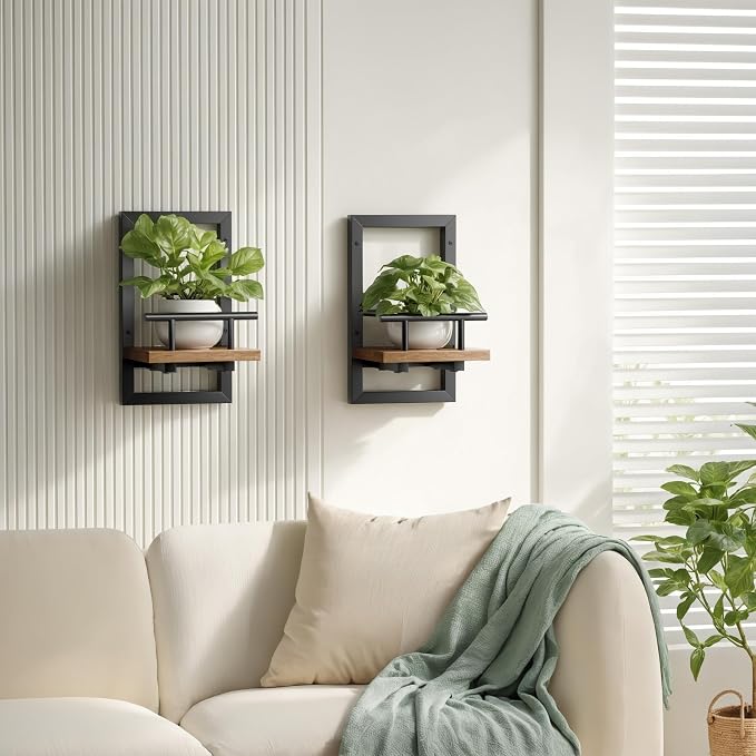 Floating Shelves for Wall, Plant Shelf Indoor, Wall Planters for Indoor - Image 2