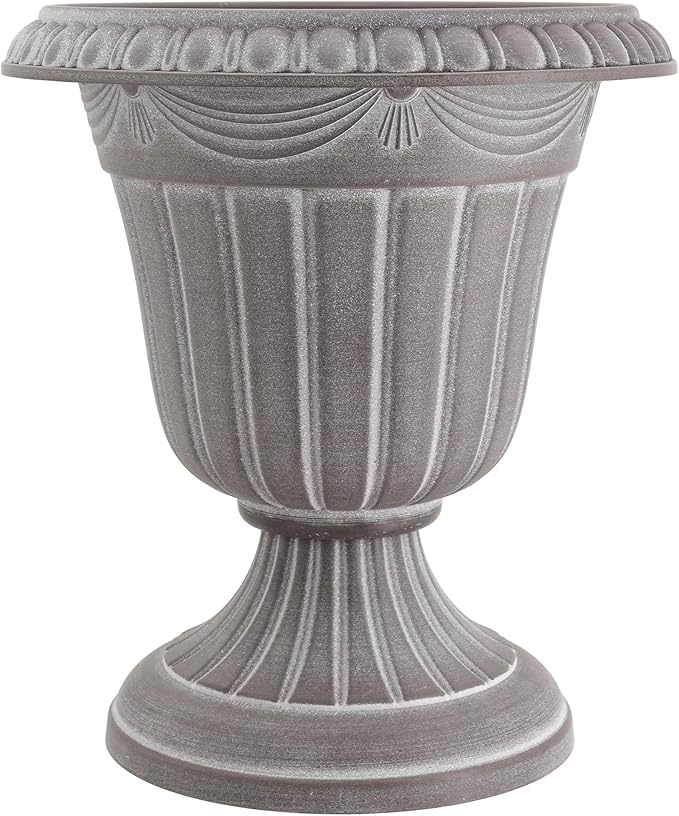 Arcadia Garden Products PL10WW Classic Traditional Plastic Urn Planter by Unknown