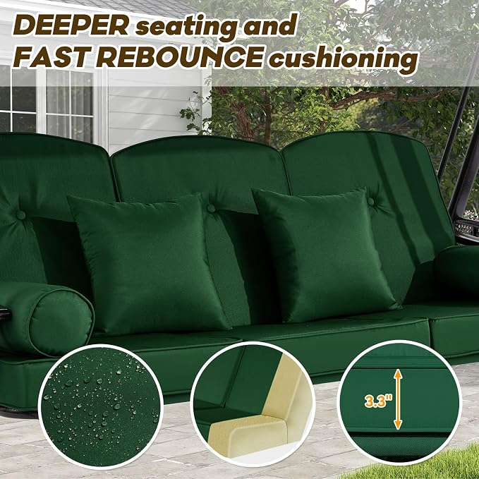 3 in 1 Outdoor Porch Swing - Image 5