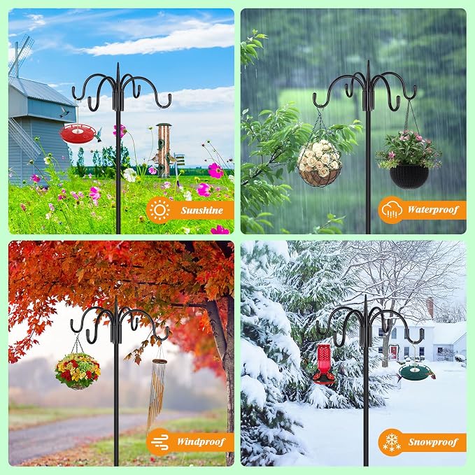 FEED GARDEN 76 Inch Four Shepherd Hooks - Image 5
